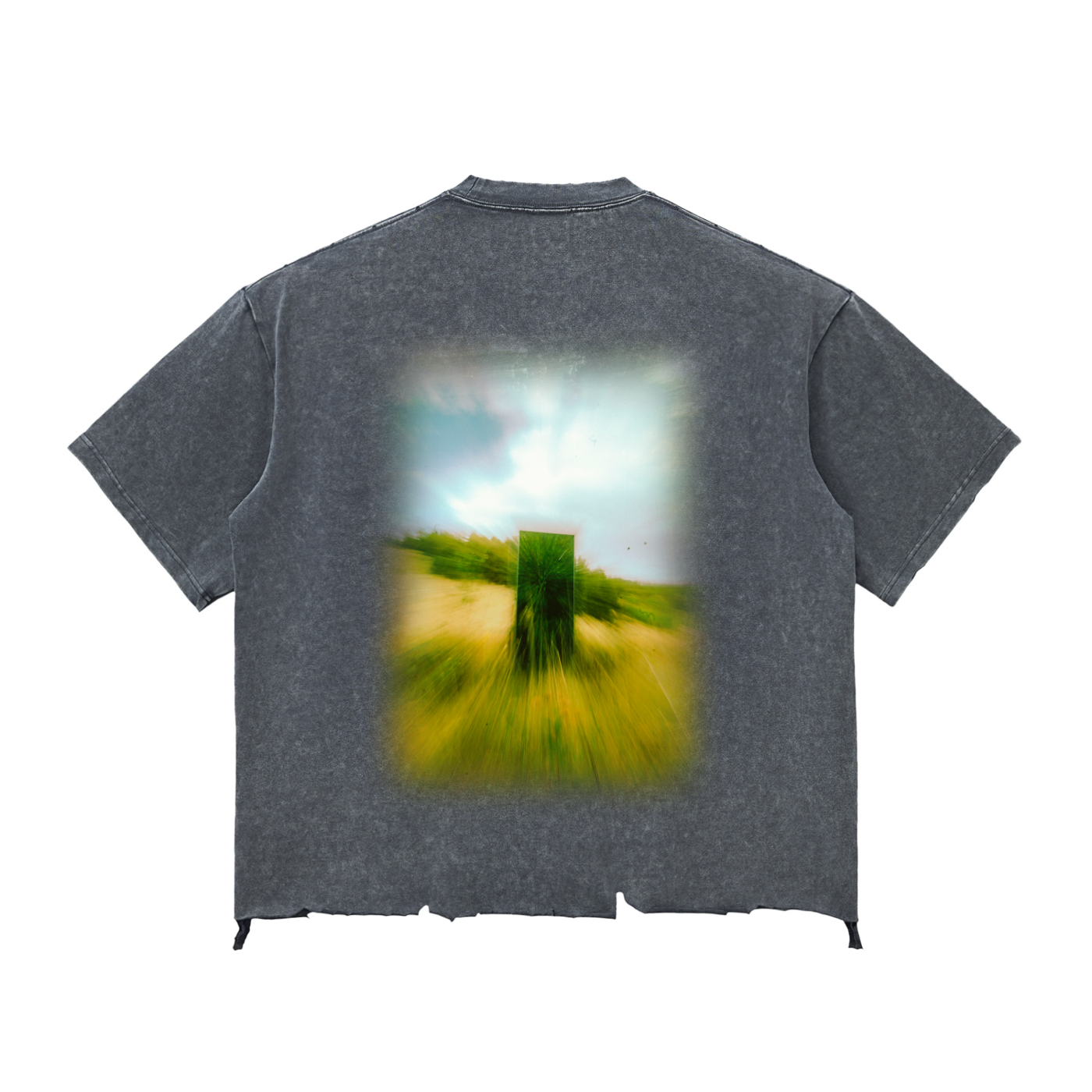 "Jkyl & Mirror" - Raw-Edge Boxy T-shirt